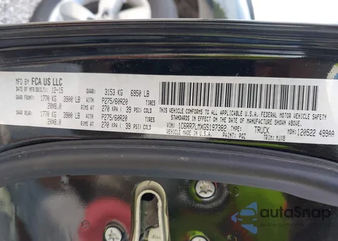 2016 Ram 1500 Big Horn from USA, damaged, VIN 1C6RR7LMXGS197382